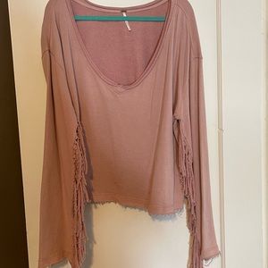 Free people fringe sweater